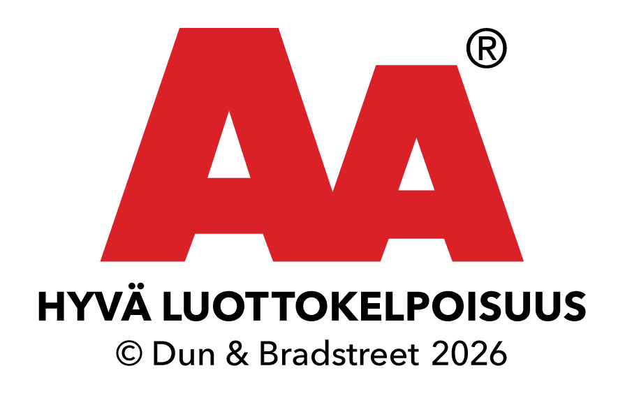 AA – hyvä luottokelpoisuus, Dun & Bradstreet 2026.